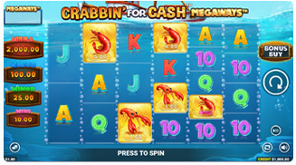 Crabbin' For Cash Megaways Jugabilidad