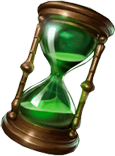 Madame of Mystic Manor Símbolo del reloj de arena