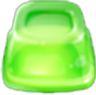 Bouncy Bombs Símbolo de gelatina verde
