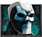 Cash Crew Símbolo de la máscara azul