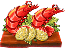 Lobster Bob's Seafood & Win It Símbolo de las gambas