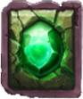 Dwarf & Dragon Símbolo de piedra preciosa verde