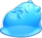 Jelly Slice Símbolo de gelatina azul