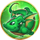 Merlin's 10K Ways Símbolo del dragón verde