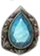 Stone Gaze of Medusa Símbolo de la gema azul