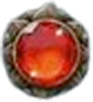 Stone Gaze of Medusa Símbolo de la Gema Roja