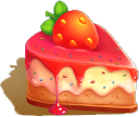 Sweet Kingdom Símbolo de tarta de fresa